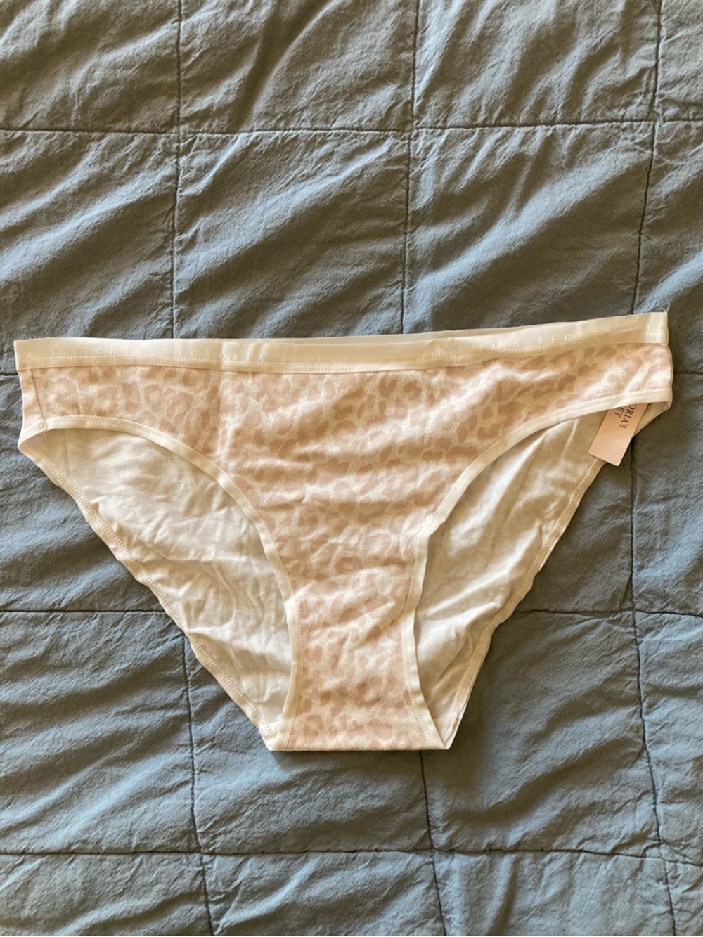 Victoria's Secret Tan Animal Print Bikini Panties Size M